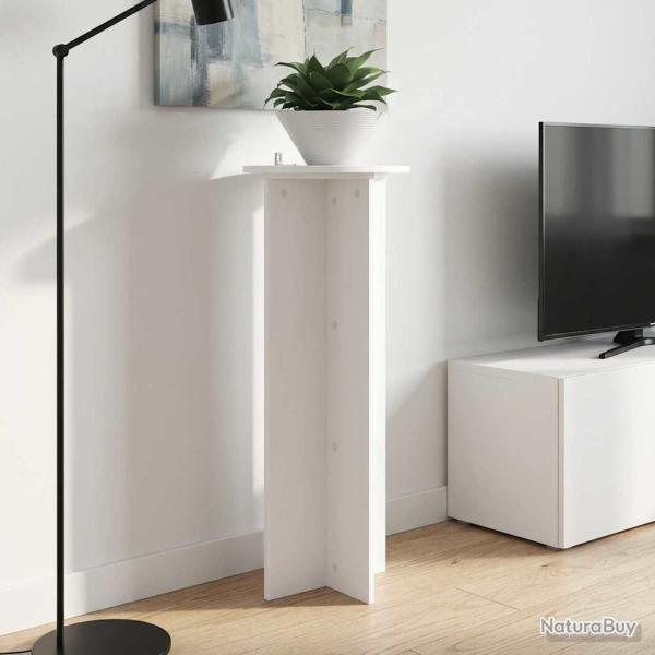 Support de Plante 2 pcs Blanc �40 x 100 cm Bois d'ing�nierie