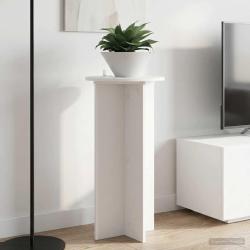 Support de Plante 2 pcs Blanc &Oslash;40 x 80 cm Bois d'ing&eacute;nierie