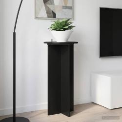 Support de Plante 2 pcs Noir 40 x 40 x 80 cm Bois d'ing&eacute;nierie