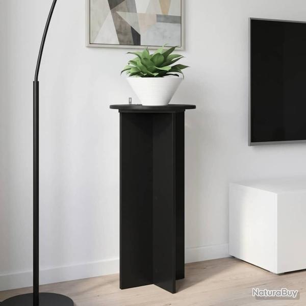Support de Plante 2 pcs Noir 40 x 40 x 80 cm Bois d'ing�nierie
