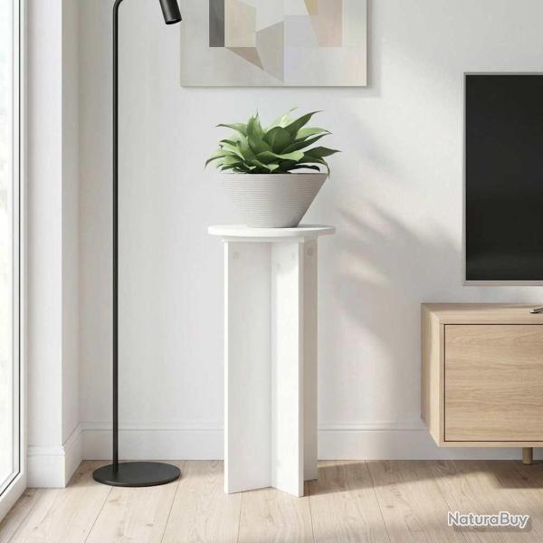 Support de Plante 2 pcs Blanc �29,5 x 60 cm Bois d'ing�nierie