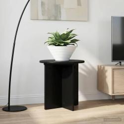 Support de Plante 2 pcs Noir 40 x 40 x 40 cm Bois d'ing&eacute;nierie