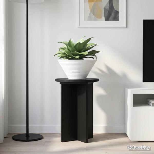 Support de Plante 2 pcs Noir �29,5 x 40 cm Bois d'ing�nierie