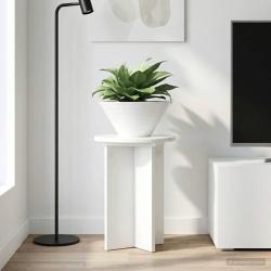 Support de Plante 2 pcs Blanc brillant &Oslash;29,5 x 40 cm