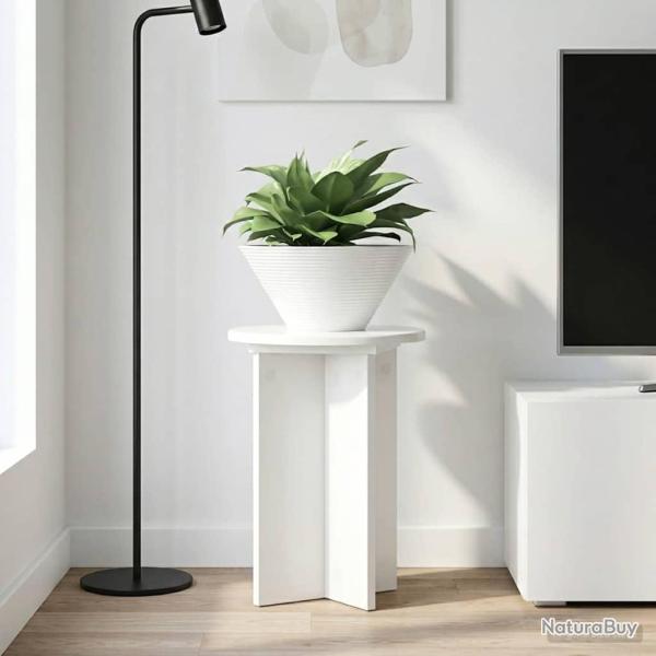 Support de Plante 2 pcs Blanc brillant �29,5 x 40 cm