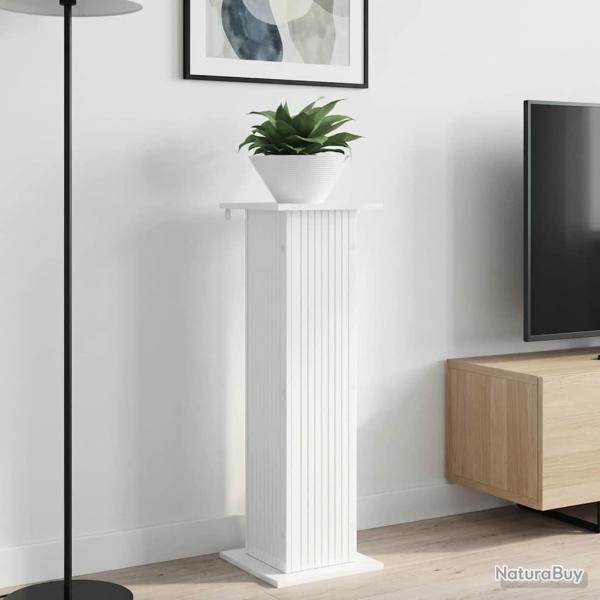 Support de Plante 2 pcs Blanc brillant 30,5 x 30 x 100,5 cm