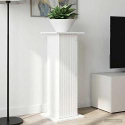 Support de Plante 2 pcs Blanc brillant 30,5 x 30 x 80,5 cm