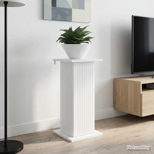 Support de Plante 2 pcs Blanc brillant 30,5 x 30 x 60,5 cm