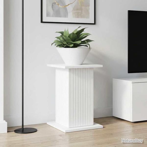 Support de Plante 2 pcs Blanc brillant 30,5 x 30 x 43 cm