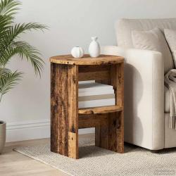 Meuble d'appoint Bois ancien &Oslash;40 x 50 cm Bois d'ing&eacute;nierie