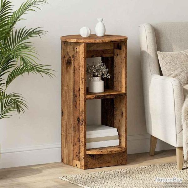 Meuble d'appoint Bois ancien 40 x 40 x 75 cm Bois d'ing�nierie