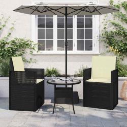 Coussins de si&egrave;ge et de dos 2 pcs Cr&egrave;me 47 x 45 x 2 cm