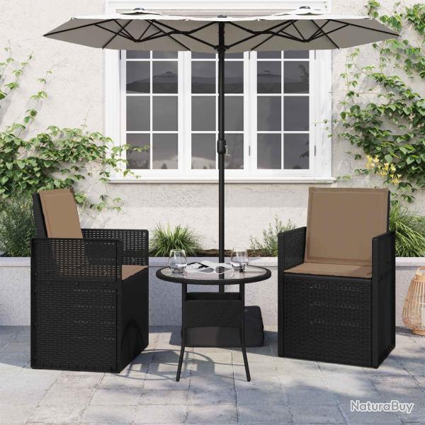 Coussins de si�ge et de dos 2 pcs Taupe 47 x 45 x 2 cm
