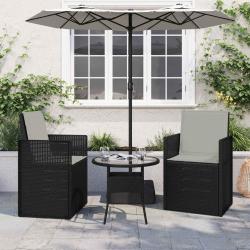 Coussins de si&egrave;ge et de dos 2 pcs Gris clair 47 x 45 x 2 cm