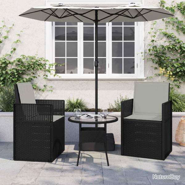 Coussins de si�ge et de dos 2 pcs Gris clair 47 x 45 x 2 cm