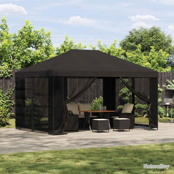 Abri de avec parois 4 � 3 m Anthracite