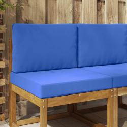 Coussin de canap&eacute; d'ext&eacute;rieur 2 pcs Bleu royal Polyester