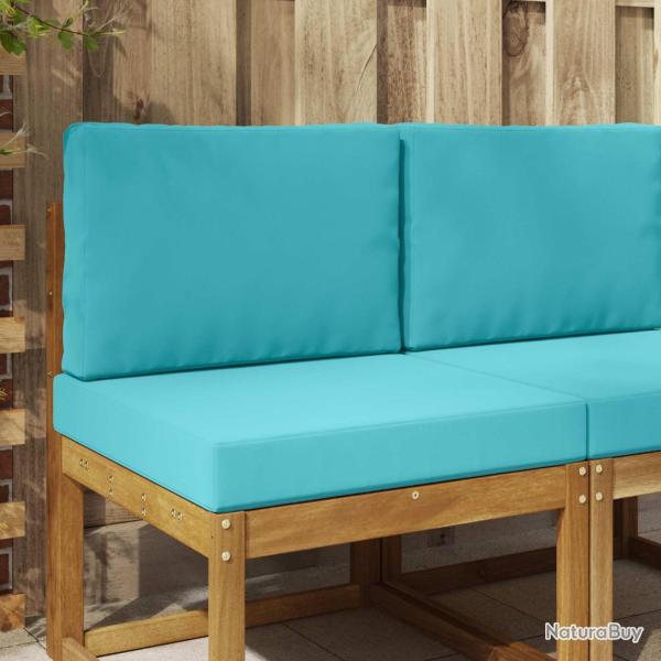 Coussin de canap� d'ext�rieur 2 pcs Turquoise Polyester