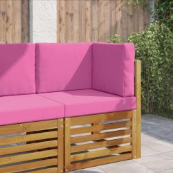 Coussin de canap&eacute; d'ext&eacute;rieur en polyester rose pour la terrasse, 60 &times; 60 cm