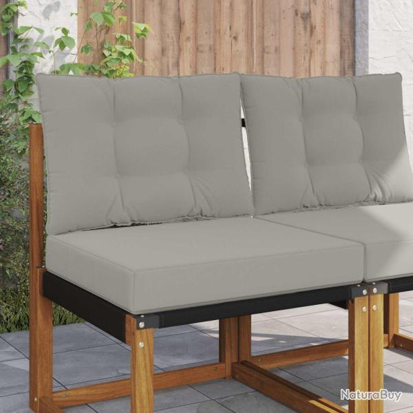 Coussin de canap� d'ext�rieur Polyester Gris 60 x 50,5 x 8 cm