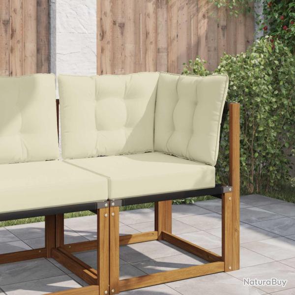 Coussin de canap� d'ext�rieur Polyester Cr�me 60 x 40 x 10 cm
