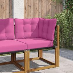 Coussin de canap&eacute; d'ext&eacute;rieur Polyester Rose 60 x 40 x 10 cm