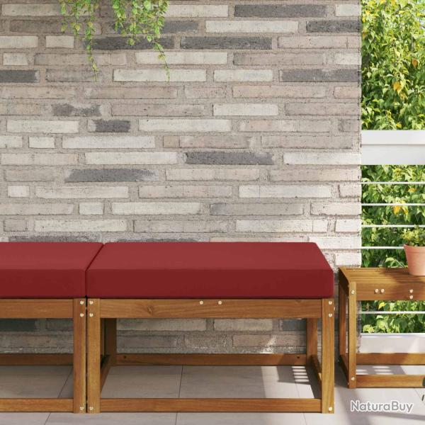 Coussin de canap� d'ext�rieur Bordeaux 80 x 80 x 8 cm Polyester