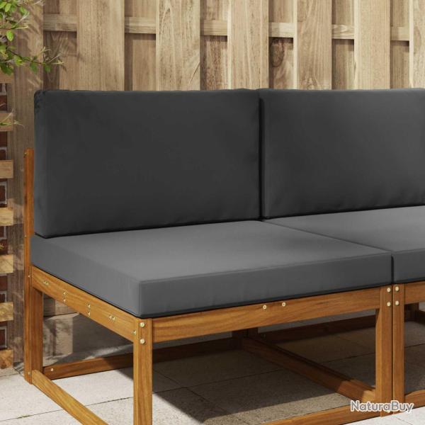 Coussin de canap� d'ext�rieur 2 pcs Anthracite Polyester