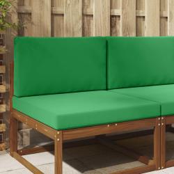 Coussin de canap&eacute; d'ext&eacute;rieur 2 pcs Vert Polyester