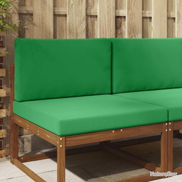 Coussin de canap� d'ext�rieur 2 pcs Vert Polyester