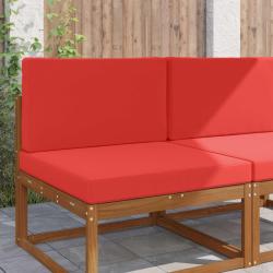 Coussin de canap&eacute; d'ext&eacute;rieur en polyester rouge, pour le jardin, 80 &times; 80 cm