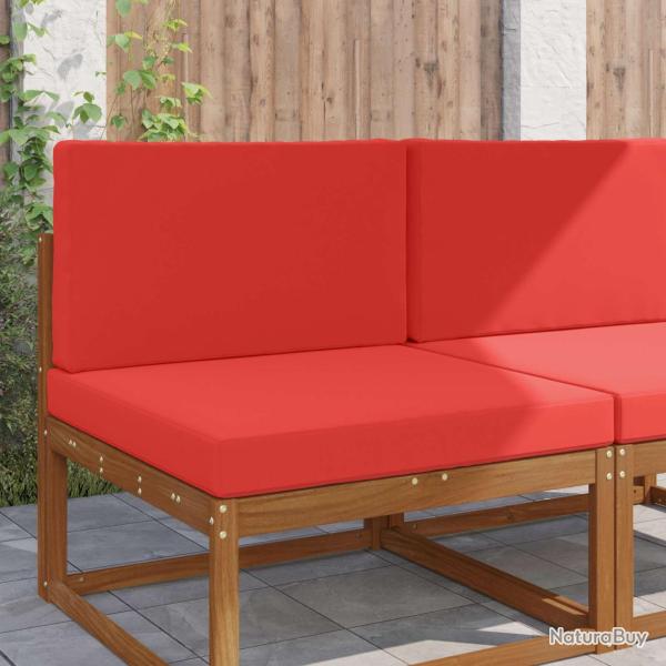 Coussin de canap� d'ext�rieur en polyester rouge, pour le jardin, 80 � 80 cm