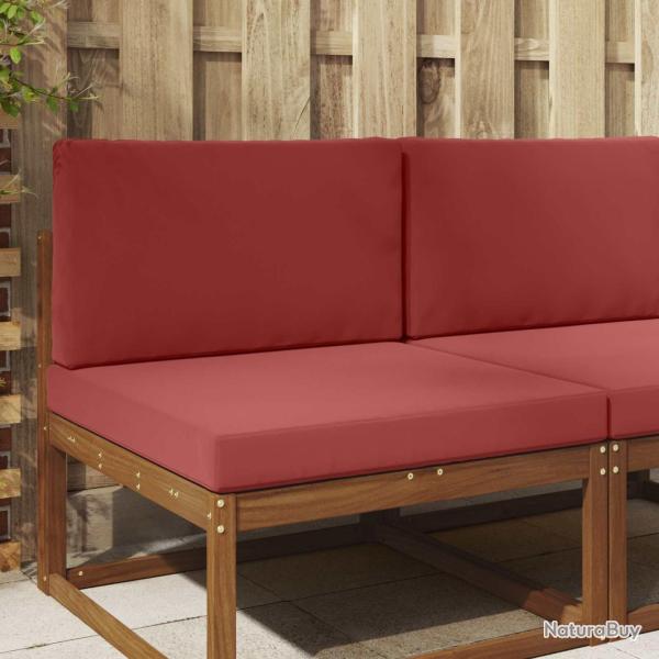 Coussin de canap� d'ext�rieur 2 pcs Bordeaux Polyester