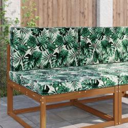 Coussin de canap&eacute; d'ext&eacute;rieur 2 pcs Motif feuille Polyester
