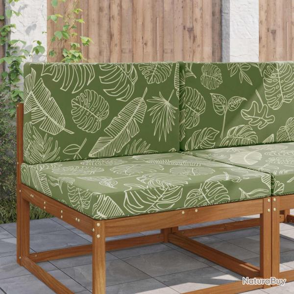 Coussin de canap� d'ext�rieur 2 pcs Mod�le feuille Polyester
