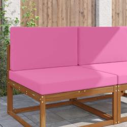 Coussin de canap&eacute; d'ext&eacute;rieur 2 pcs Rose Polyester