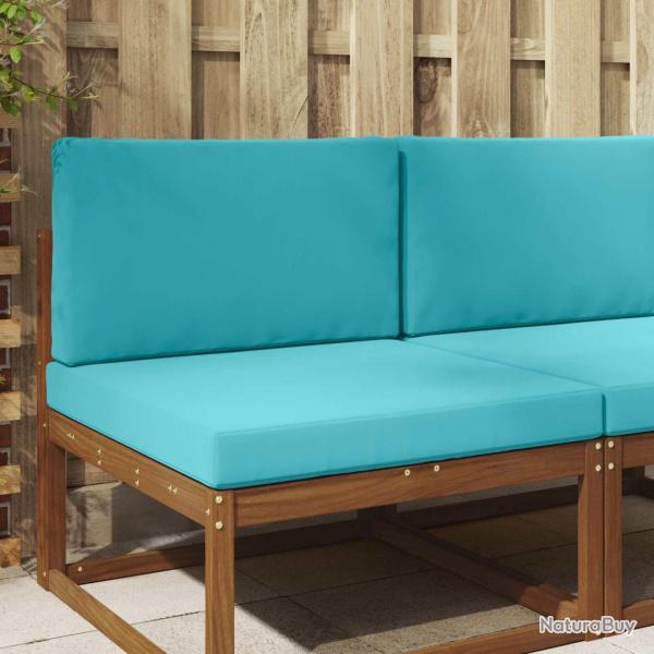 Coussin de canap� d'ext�rieur 2 pcs Turquoise Polyester