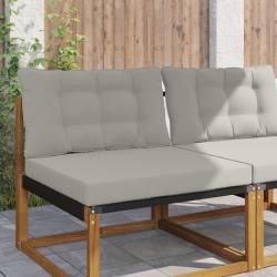 Coussin de canap&eacute; d'ext&eacute;rieur en polyester gris pour la terrasse, 80 &times; 68,5 cm
