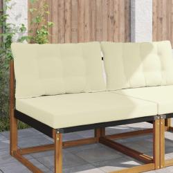 Coussin de canap&eacute; d'ext&eacute;rieur en polyester cr&egrave;me pour la terrasse, 80 &times; 68,5 cm