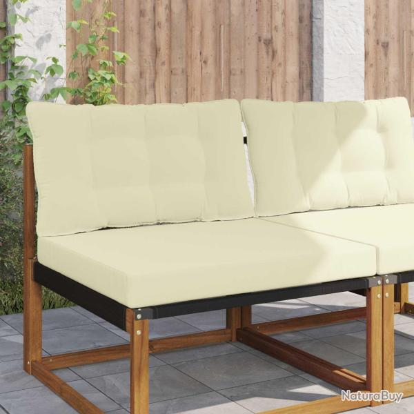 Coussin de canap� d'ext�rieur Polyester Cr�me 80 x 68,5 x 8 cm