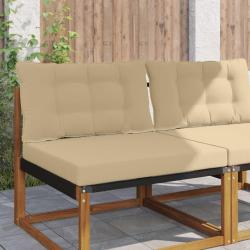 Coussin de canap&eacute; d'ext&eacute;rieur Polyester Beige 80 x 68,5 x 8 cm