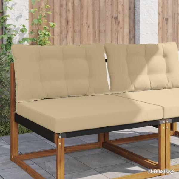 Coussin de canap� d'ext�rieur Polyester Beige 80 x 68,5 x 8 cm