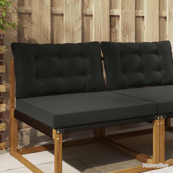 Coussin de canap� d'ext�rieur Polyester Noir 80 x 68,5 x 8 cm