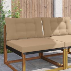 Coussin de canap&eacute; d'ext&eacute;rieur Polyester Taupe 80 x 68,5 x 8 cm