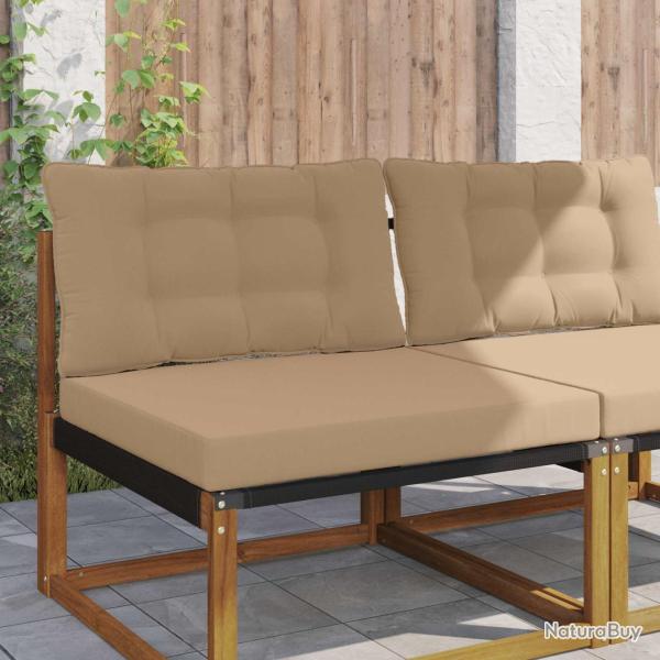 Coussin de canap� d'ext�rieur Polyester Taupe 80 x 68,5 x 8 cm