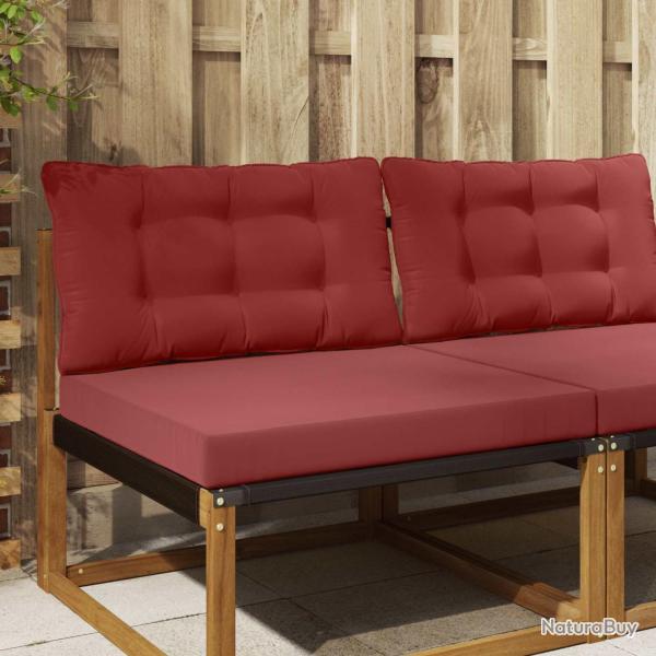 Coussin de canap� d'ext�rieur en polyester bordeaux pour la terrasse, 80 � 68,5 cm