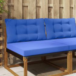 Coussin de canap&eacute; d'ext&eacute;rieur en polyester bleu royal pour la terrasse, 80 &times; 68,5 cm