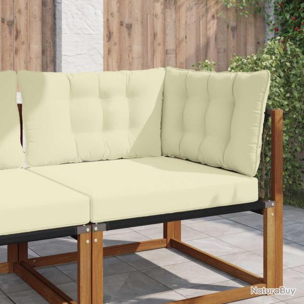 Coussin de canap� d'ext�rieur Polyester Cr�me 80 x 43 x 10 cm
