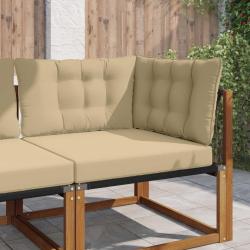 Coussin de canap&eacute; d'ext&eacute;rieur Polyester Beige 80 x 43 x 10 cm