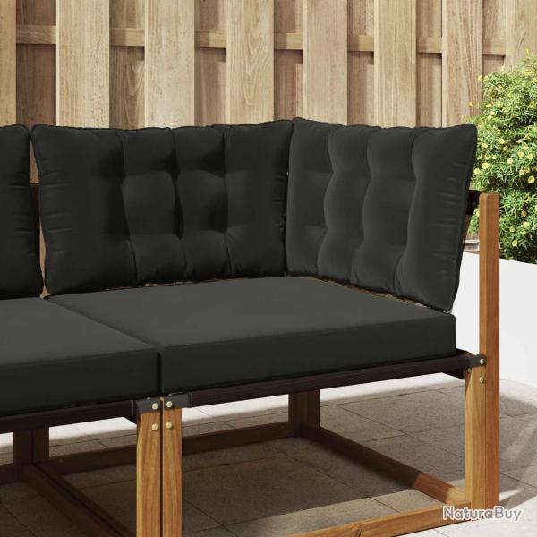 Coussin de canap� d'ext�rieur Polyester Noir 80 x 43 x 10 cm
